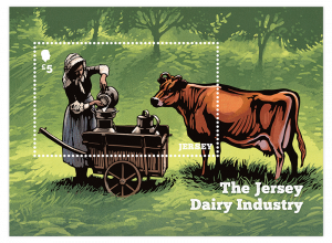 Jersey dairy miniature sheet